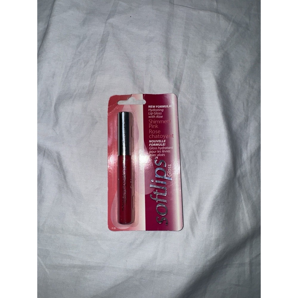 Softlips Gloss Hydrating Lip Gloss Shimmery Pink Rose New In Package HTF